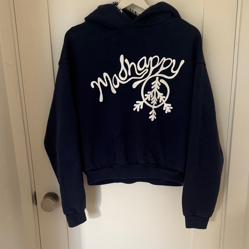 Madhappy Aspen Blue Hoodie with White Logo